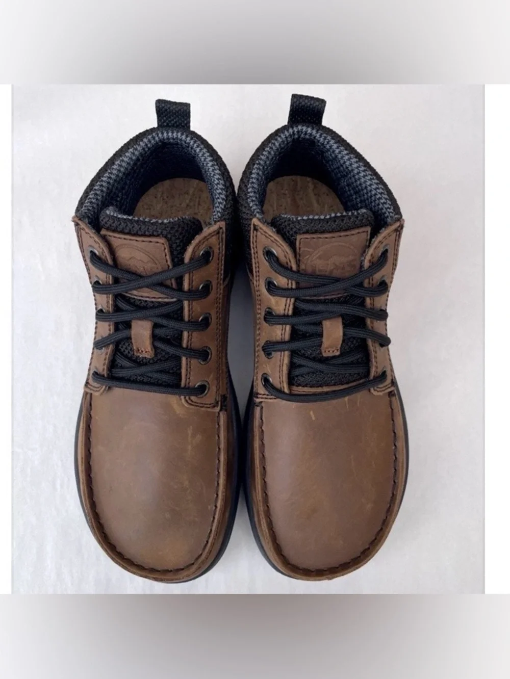 Lems Boulder Boot Mid Womens Sz US 7.5 Umber Brown Leather Minimalist Zero Drop